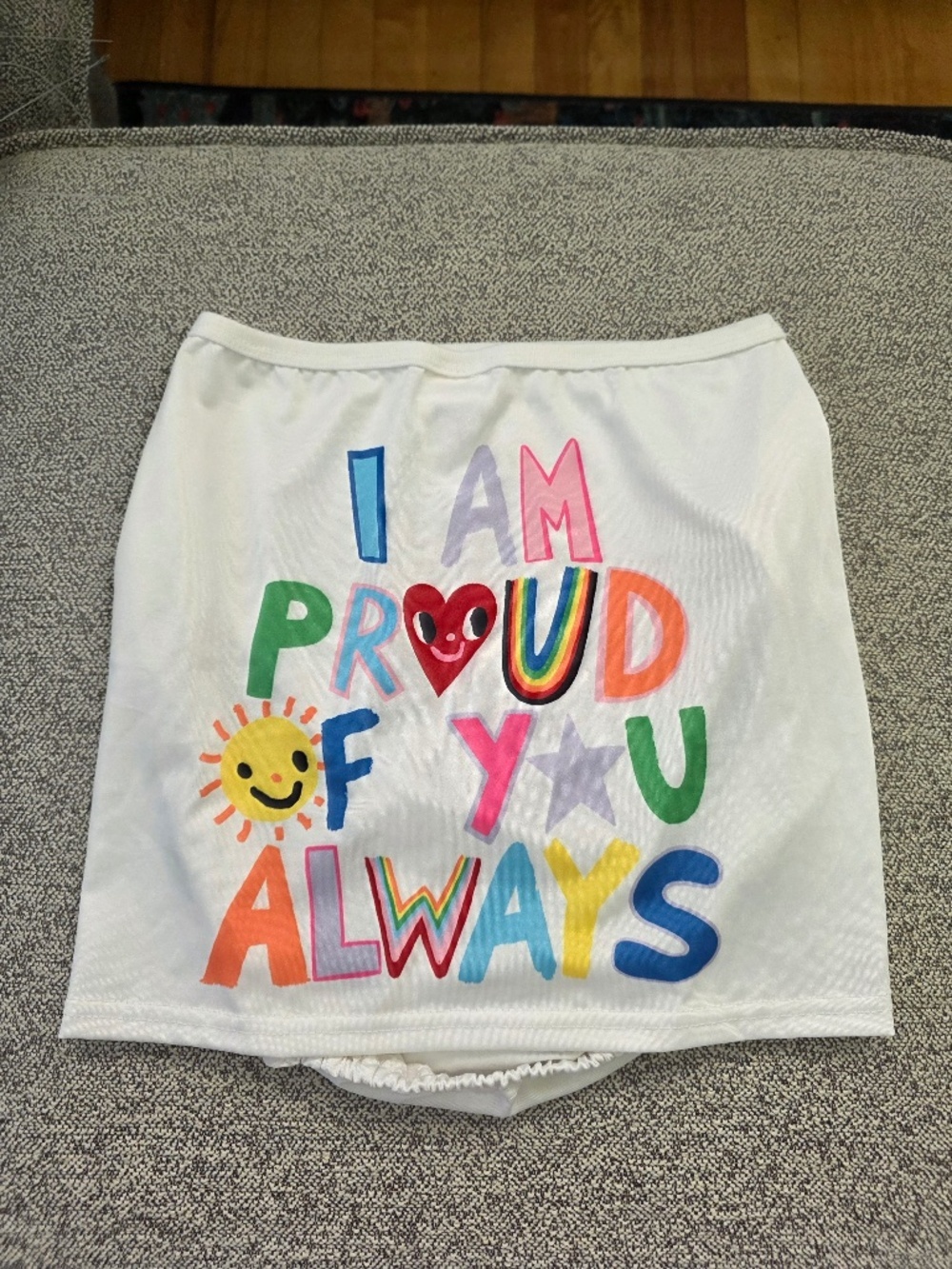 "I Am Proud of You Always" Dog Crop Tank Top - XL